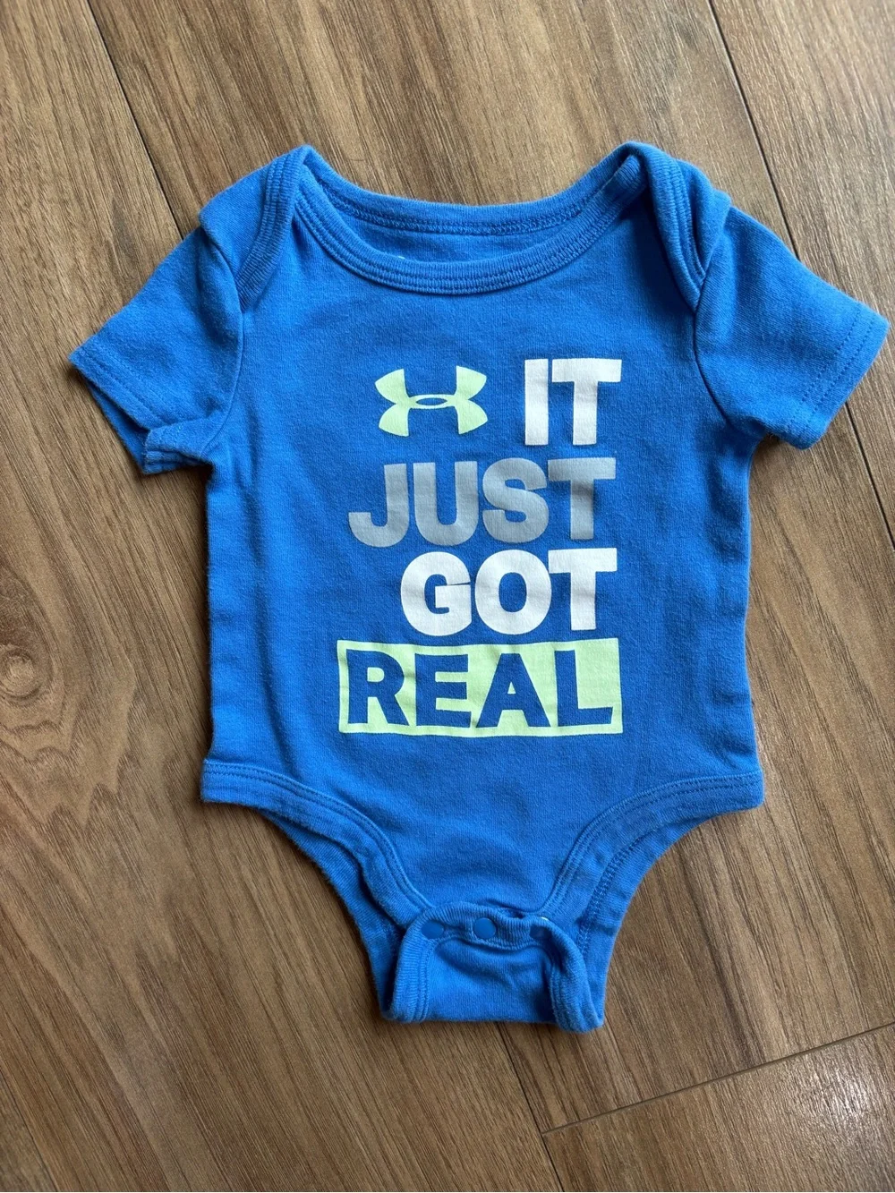 Nike Kids Orange & Blue Under Armour One-Piece Bodysuits